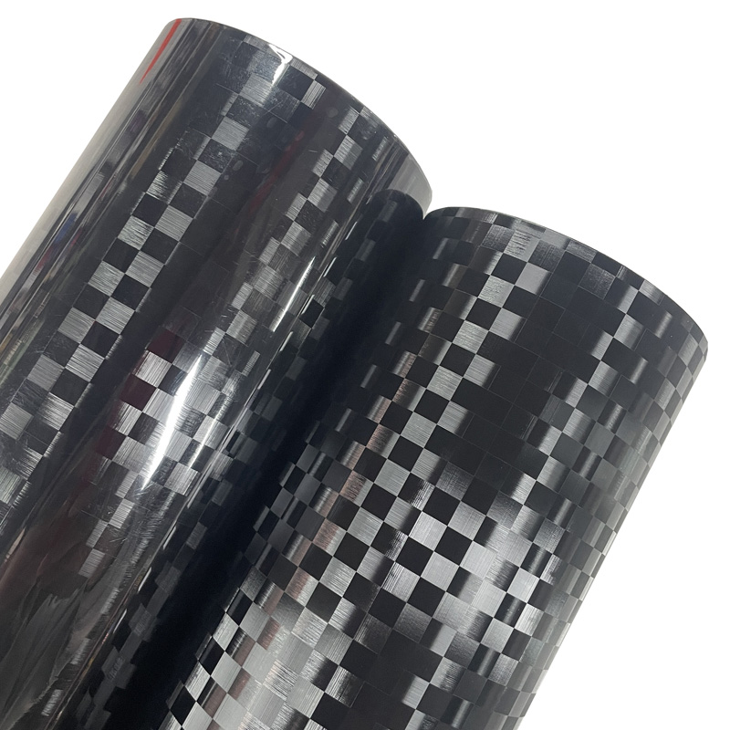 Fep Film - Premium Black Grid Karierte geschmiedete Vinylfolie