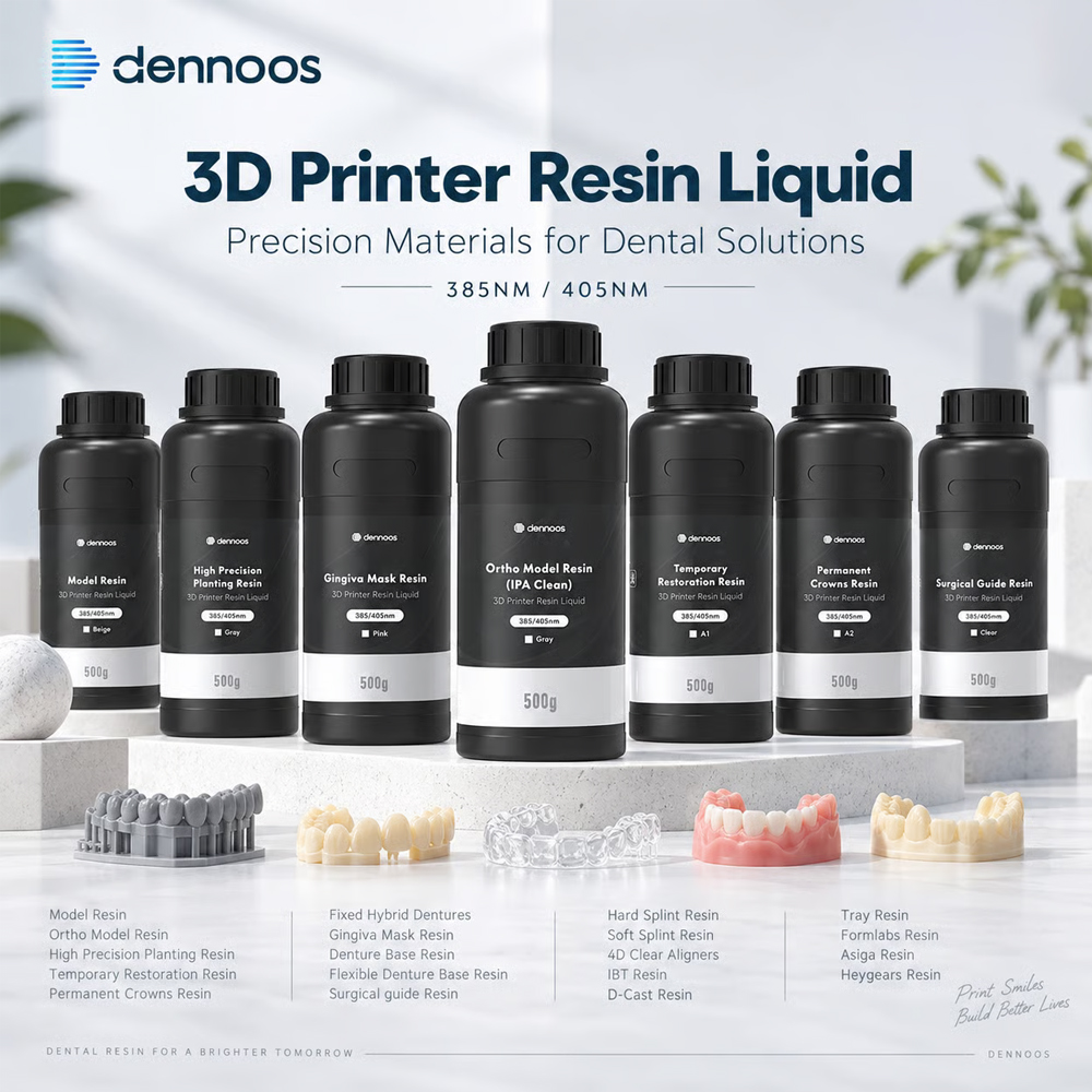 Resin Printer - 3D-Drucker-Harz für Dentallabormodelle, Ortho-Permanente Kronen, feste