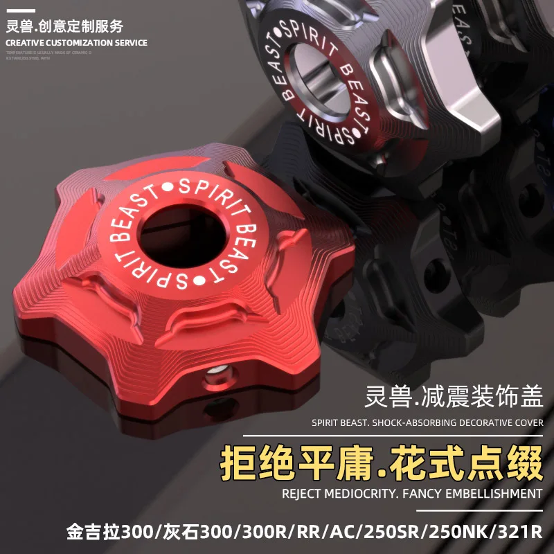 Cobra Extruder - Motorrad-Stoßdämpfer vorne, dekorative Schraubenabdeckung für CFMOTO