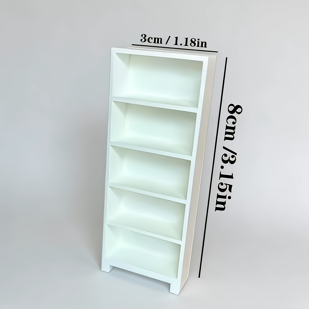 3D Printer Stand - 1 Stück 3D-gedrucktes Mini-Bücherregal-Modell-Ornament, Kunststoff-Bücherregal mit