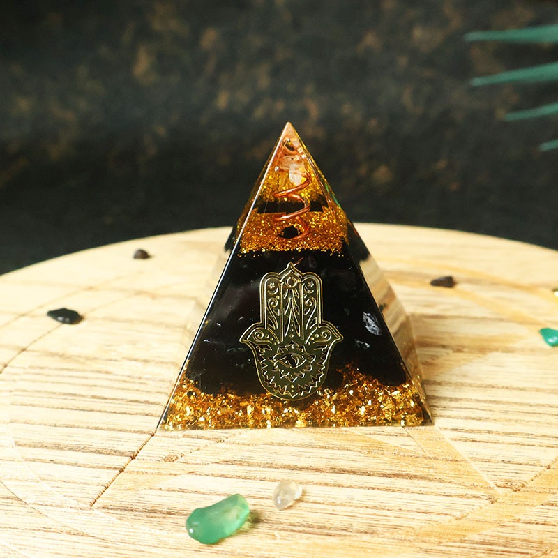 Hamsa-Hand Harz-Kristallpyrami – Resin Bewertung und Preis