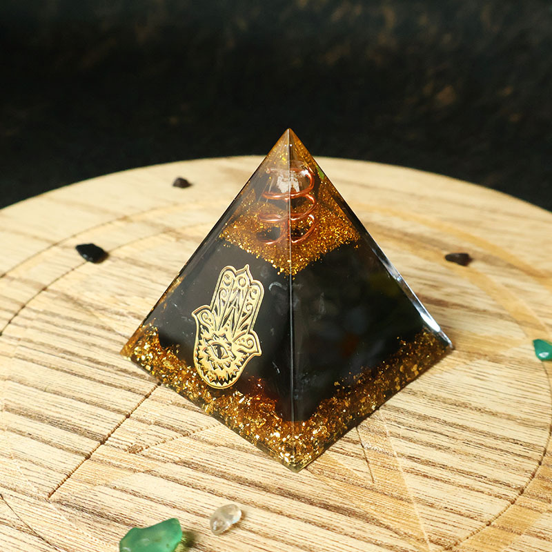 Hamsa-Hand Harz-Kristallpyrami – Resin Bewertung und Preis