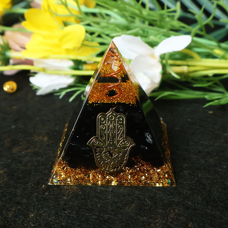 Hamsa-Hand Harz-Kristallpyrami – Resin Bewertung und Preis