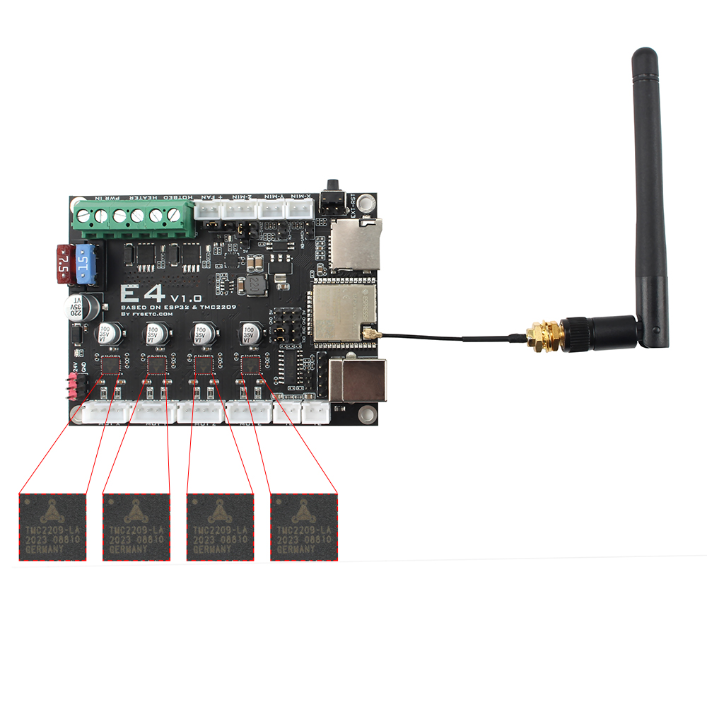 Fysetc E4-Karte mit integriert – Mks Sgen Bewertung und Preis